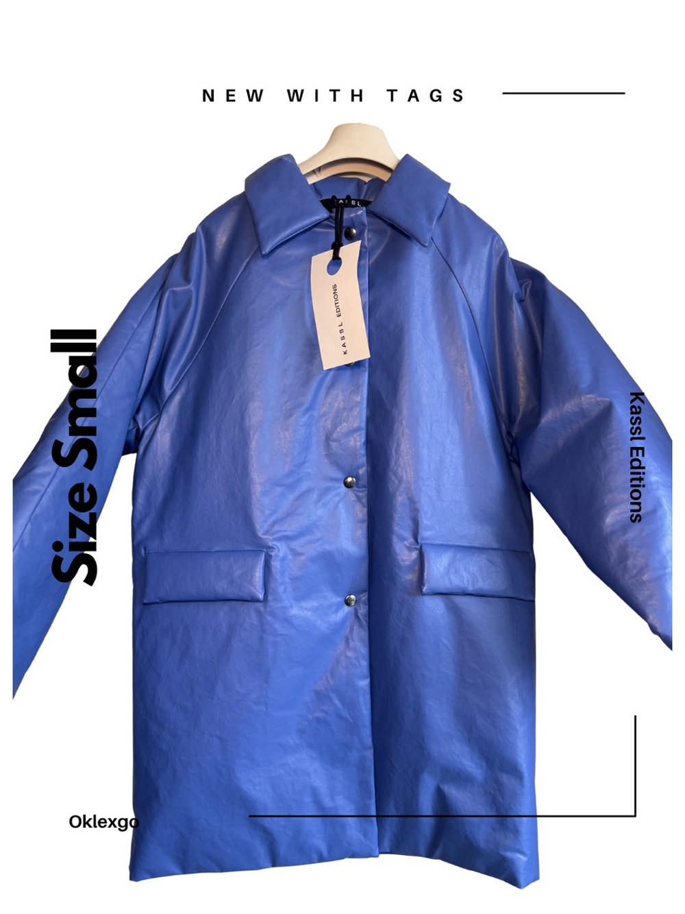 Kassl Editions Cobalt Padded Above Oil Small NWT retails $1100+